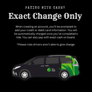 Exact Change Flyer - Drive With Via